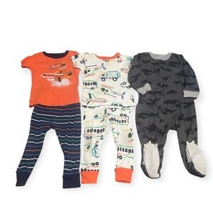 Carter's Kids Pajama Sets - Orange, White, Gray